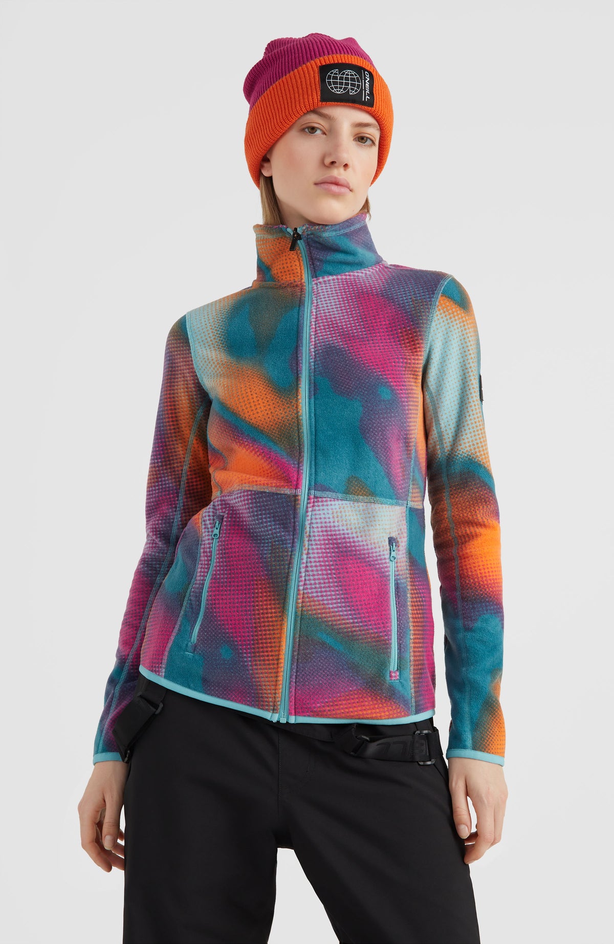 All Over Print Clime Fleece | Dark Blue Fade Halftone