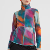 All Over Print Clime Fleece | Dark Blue Fade Halftone