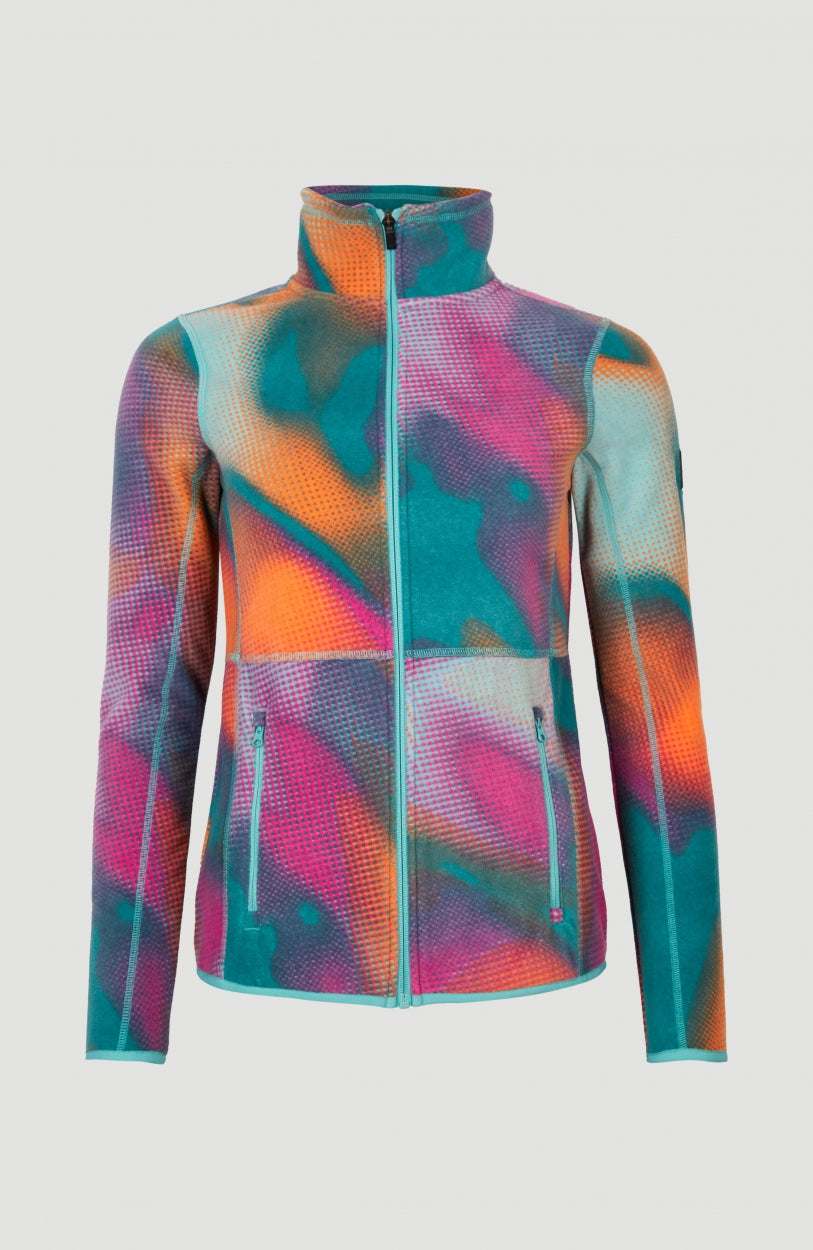 All Over Print Clime Fleece | Dark Blue Fade Halftone