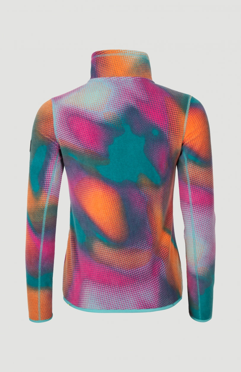 All Over Print Clime Fleece | Dark Blue Fade Halftone