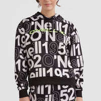 All Over Print Rutile Hooded Fleece | White Wording 1952