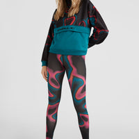 All Over Print Rutile Anorak Fleece | Black Heat Map