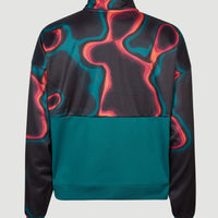 All Over Print Rutile Anorak Fleece | Black Heat Map