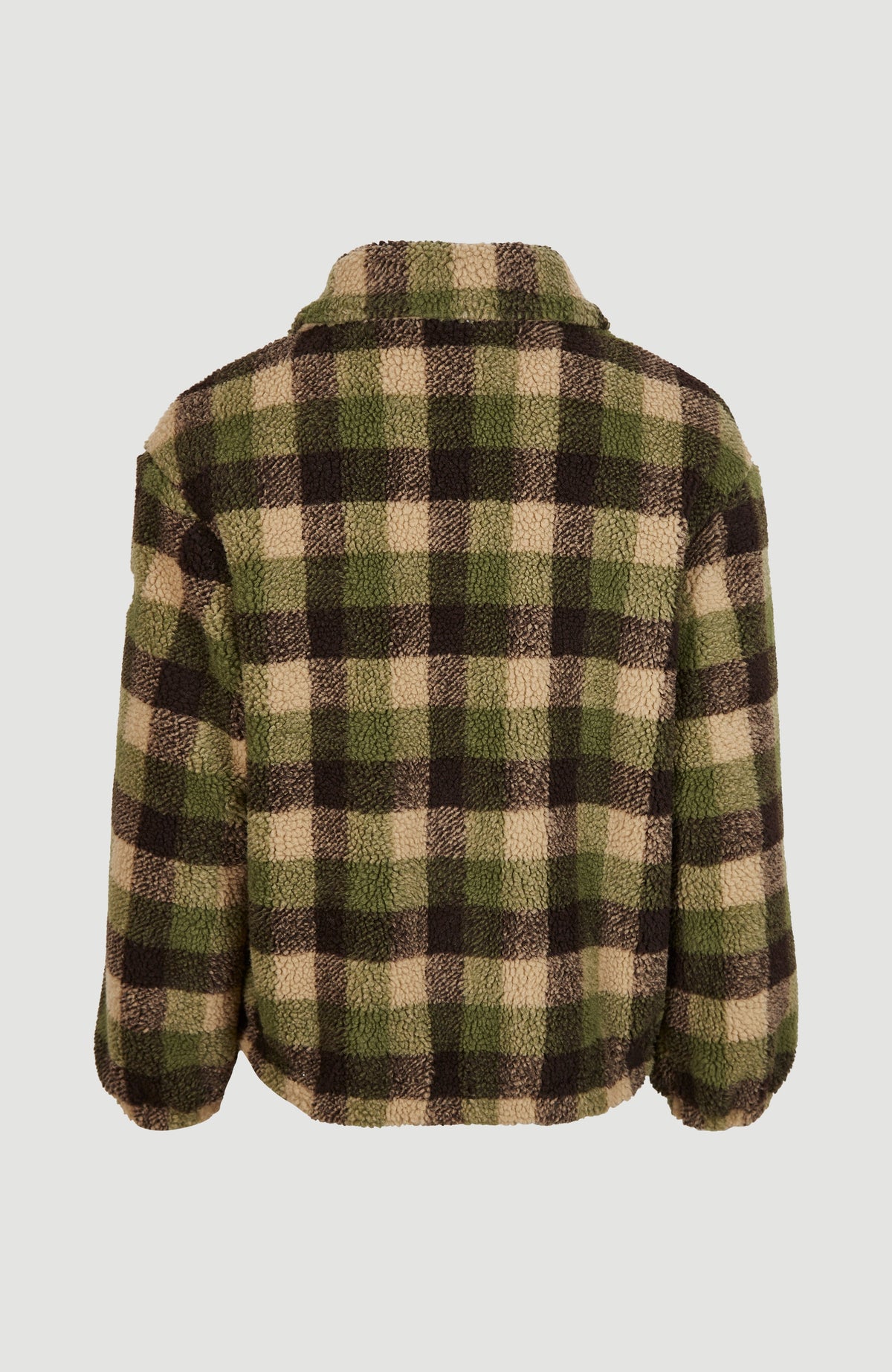 Checked Fleece Jacket | Green Outdoor Check