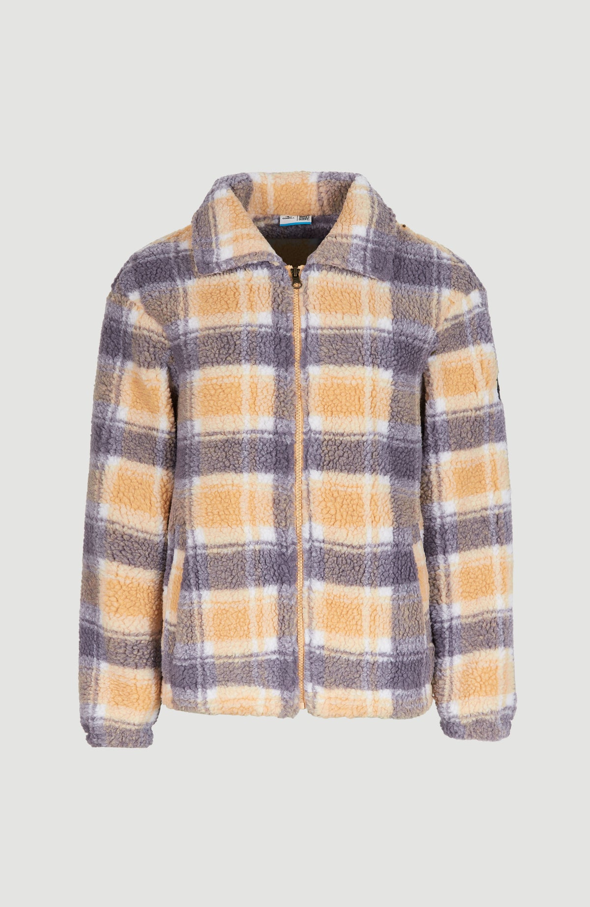 Checked Fleece Jacket | Beige Outdoor Check