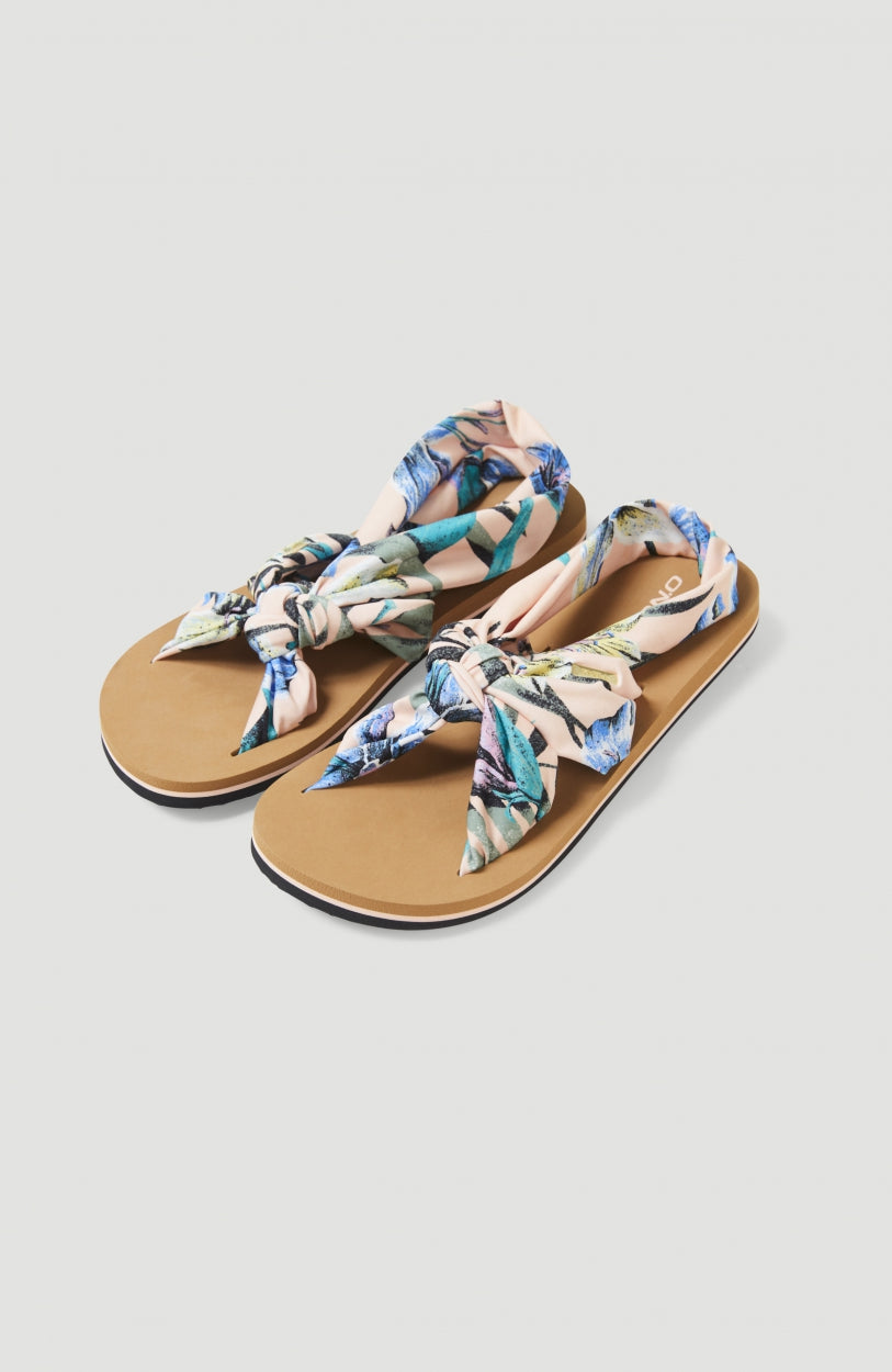 Ditsy Wrap Sandals | Orange AO 2