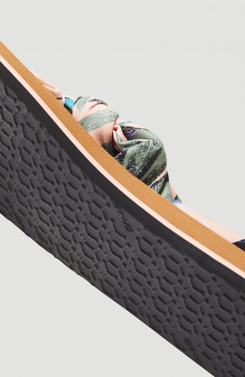 Ditsy Wrap Sandals | Orange AO 2