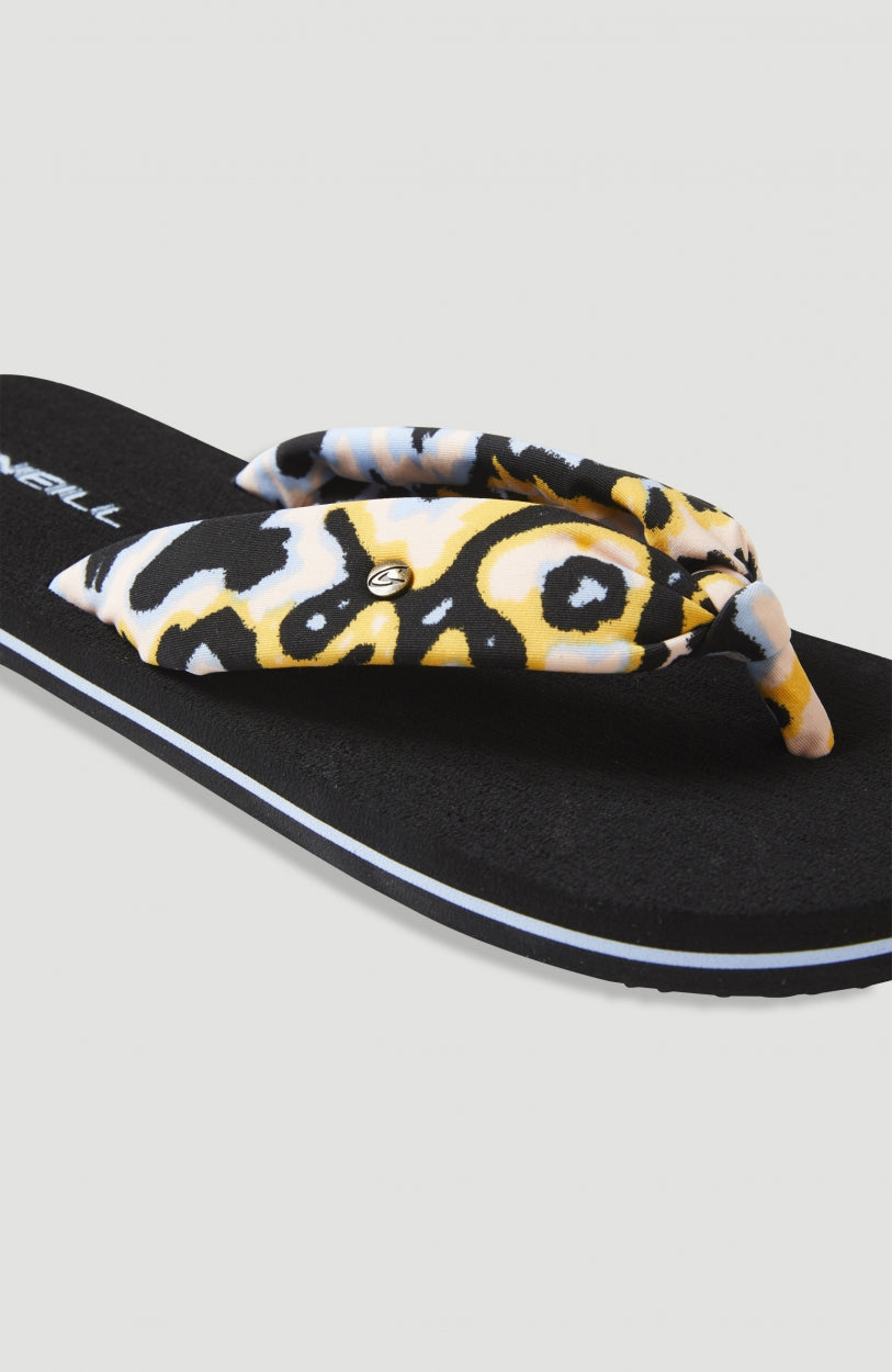 Ditsy Sun Sandals | Orange AO 1