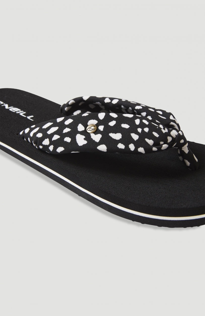 Ditsy Sun Sandals | Black AO 4