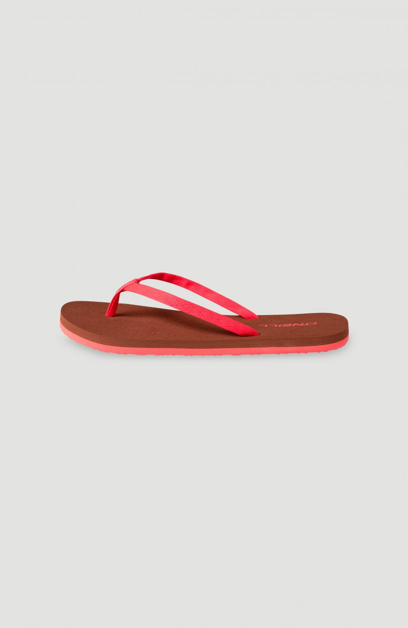 Ditsy Jacquard Sandals | Neon Coral