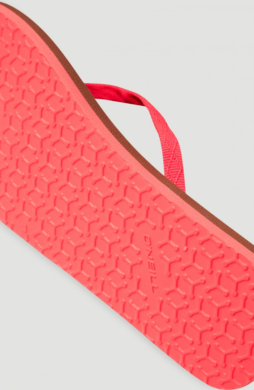 Ditsy Jacquard Sandals | Neon Coral