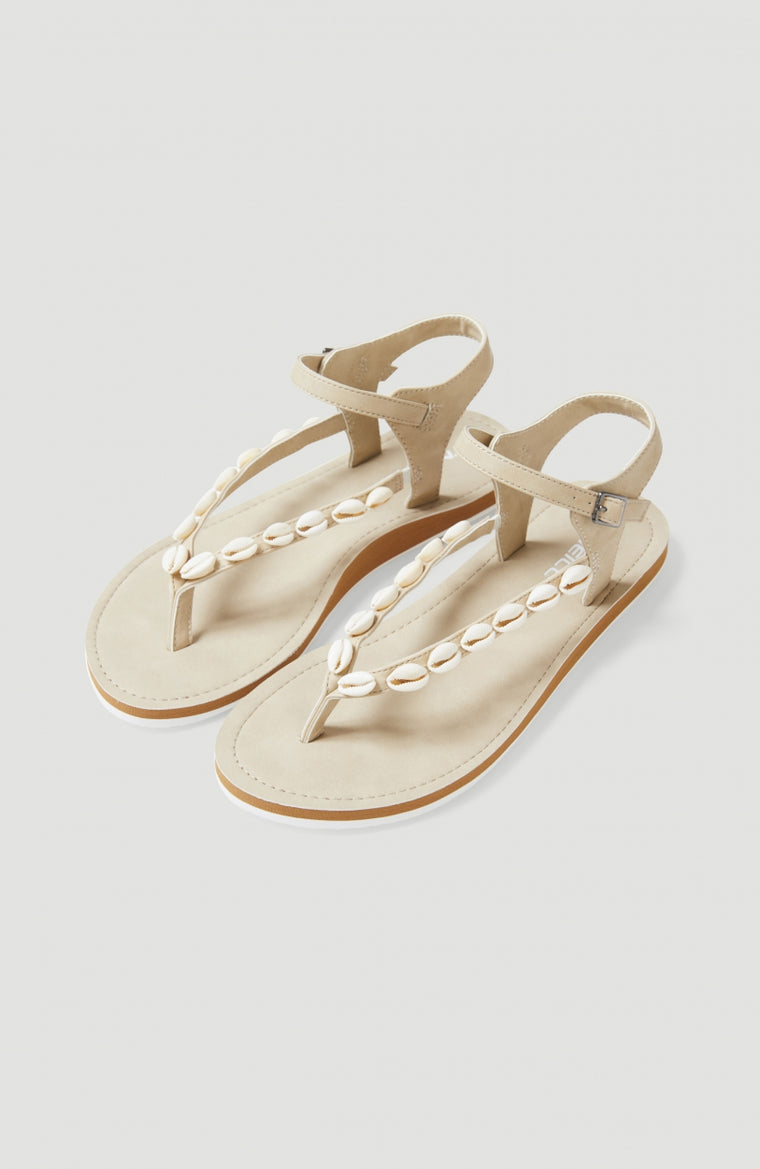 Batida Shell Sandals | Snow White