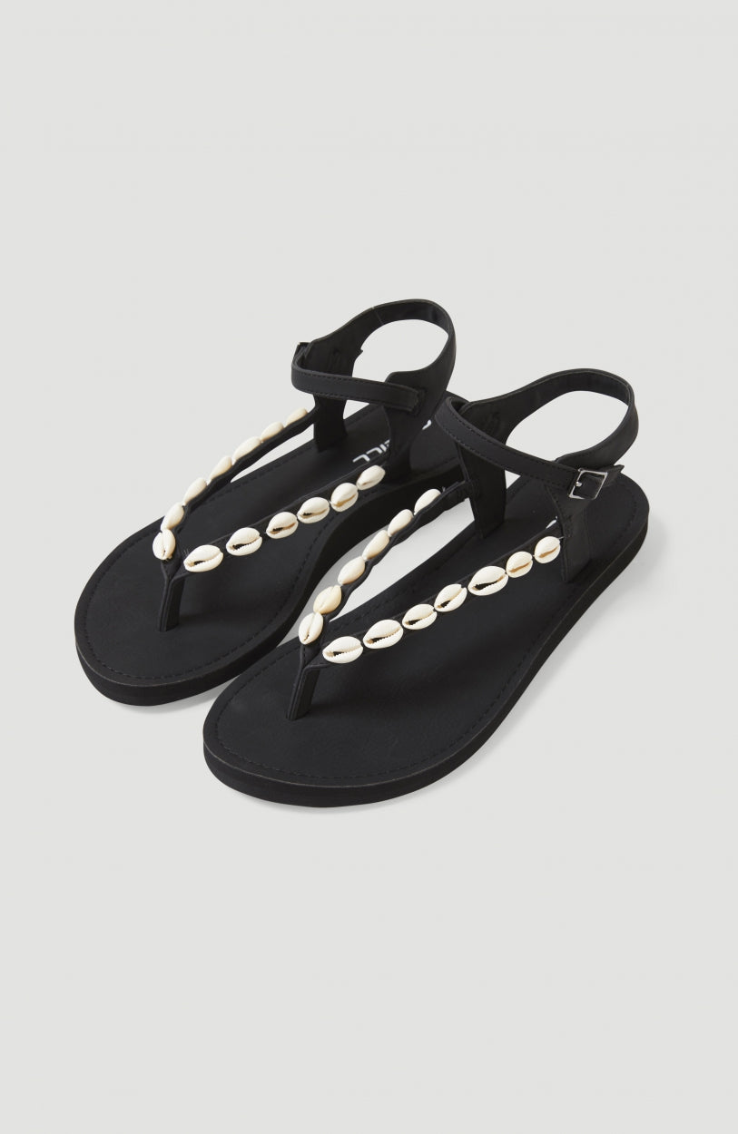 Batida Shell Sandals | Black Out