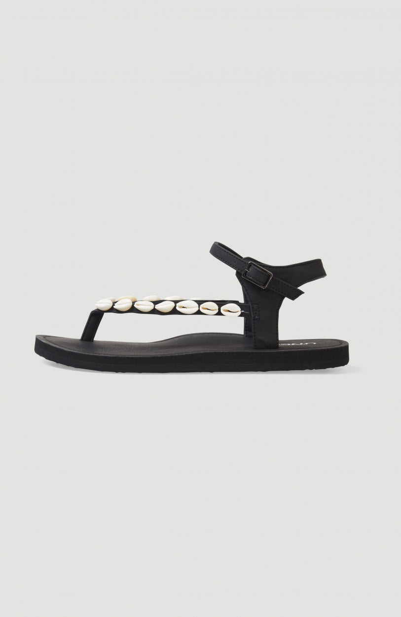 Batida Shell Sandals | Black Out