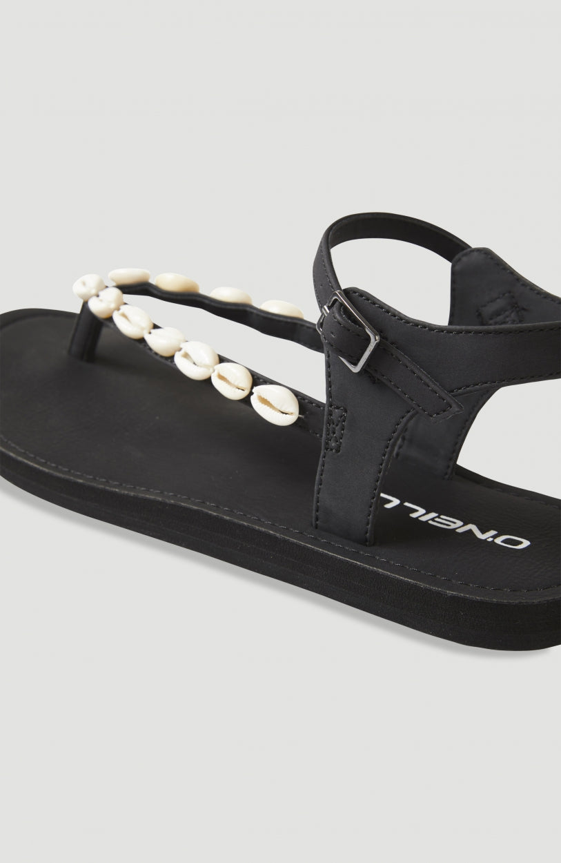 Batida Shell Sandals | Black Out