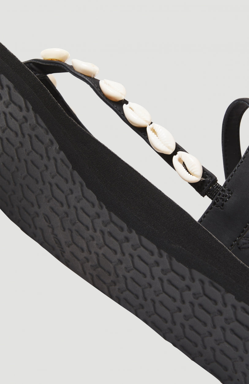 Batida Shell Sandals | Black Out