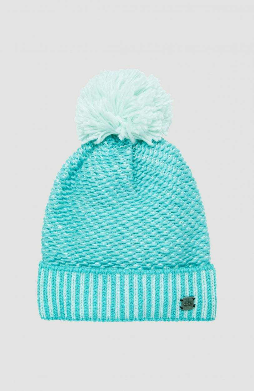 Chunky Beanie | Aqua Sea Colour Block