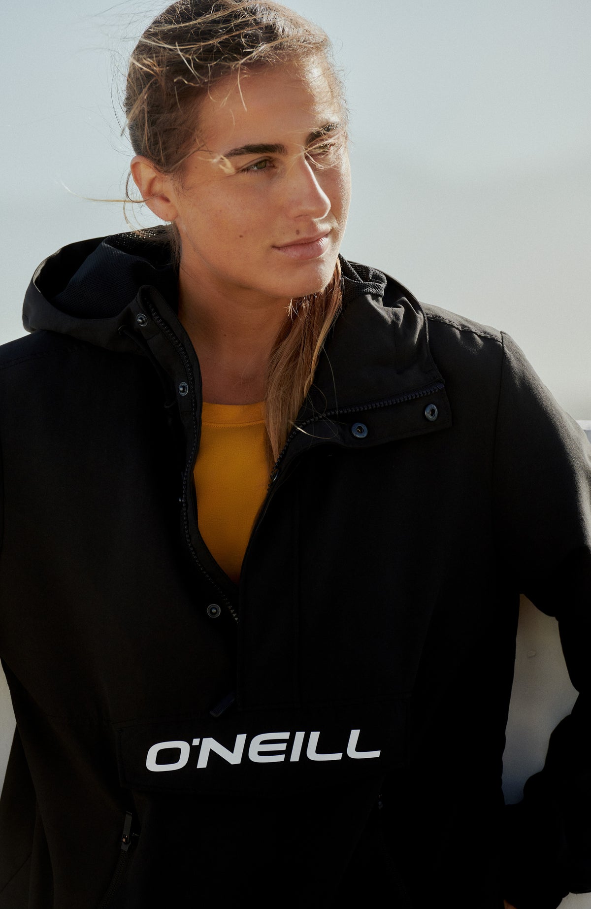 Active Swim-To-Gym Hooded Anorak Jacket | Black Out