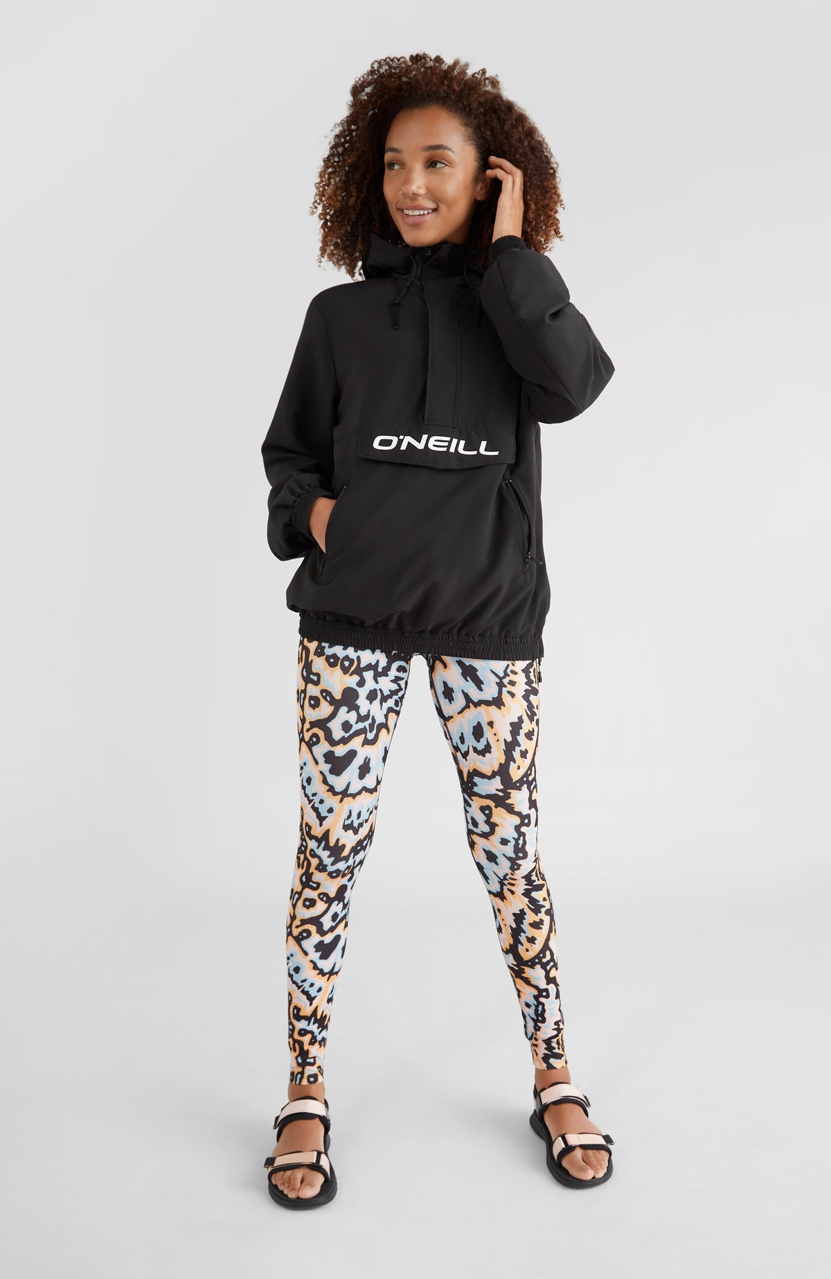 Active Swim-To-Gym Hooded Anorak Jacket | Black Out