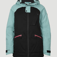Ametrine Snow Jacket | Aqua Sea Colour Block