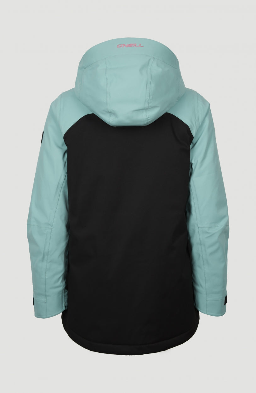 Ametrine Snow Jacket | Aqua Sea Colour Block