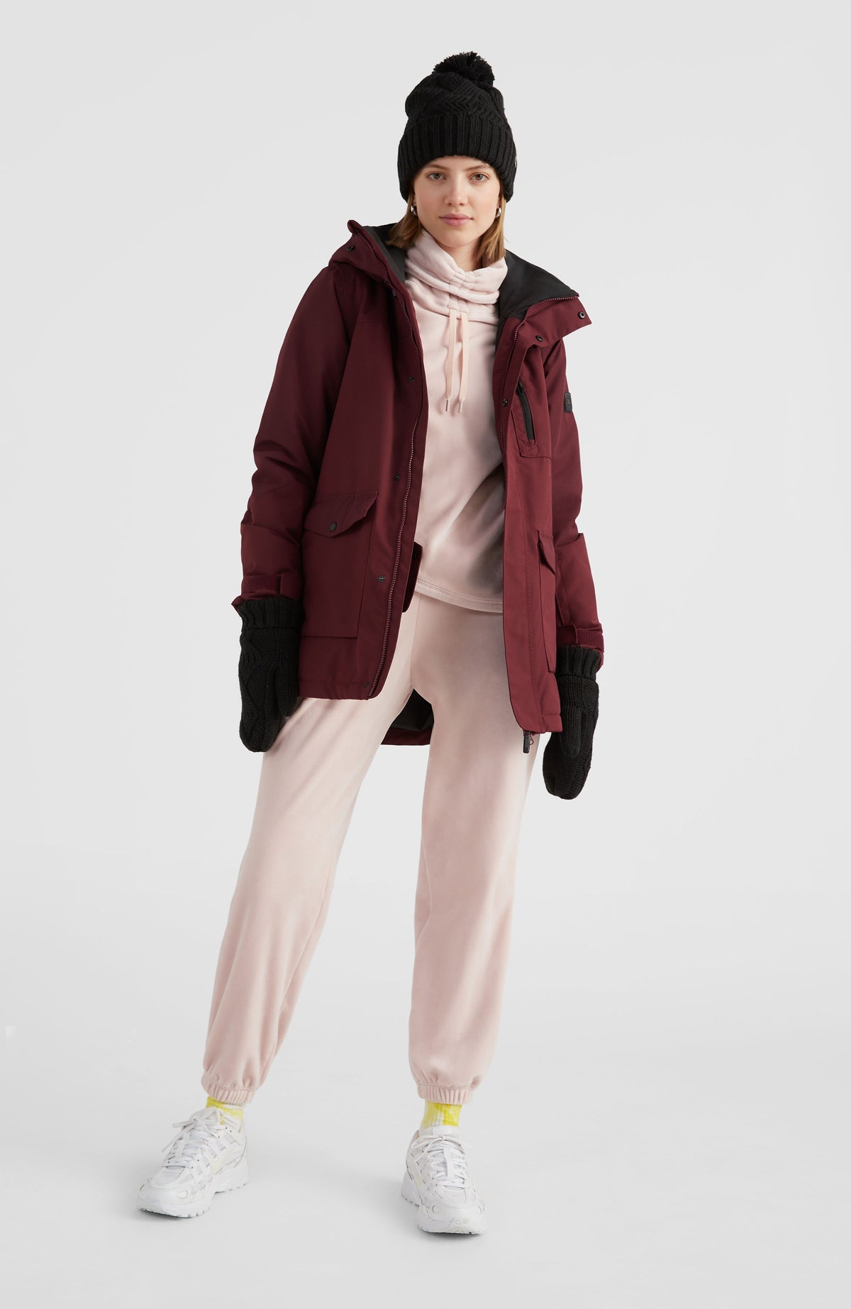 Utility Hybrid Snow Jacket | Windsor Wine