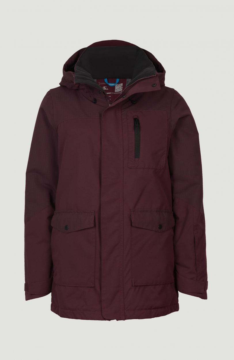 Utility Hybrid Snow Jacket | Windsor Wine