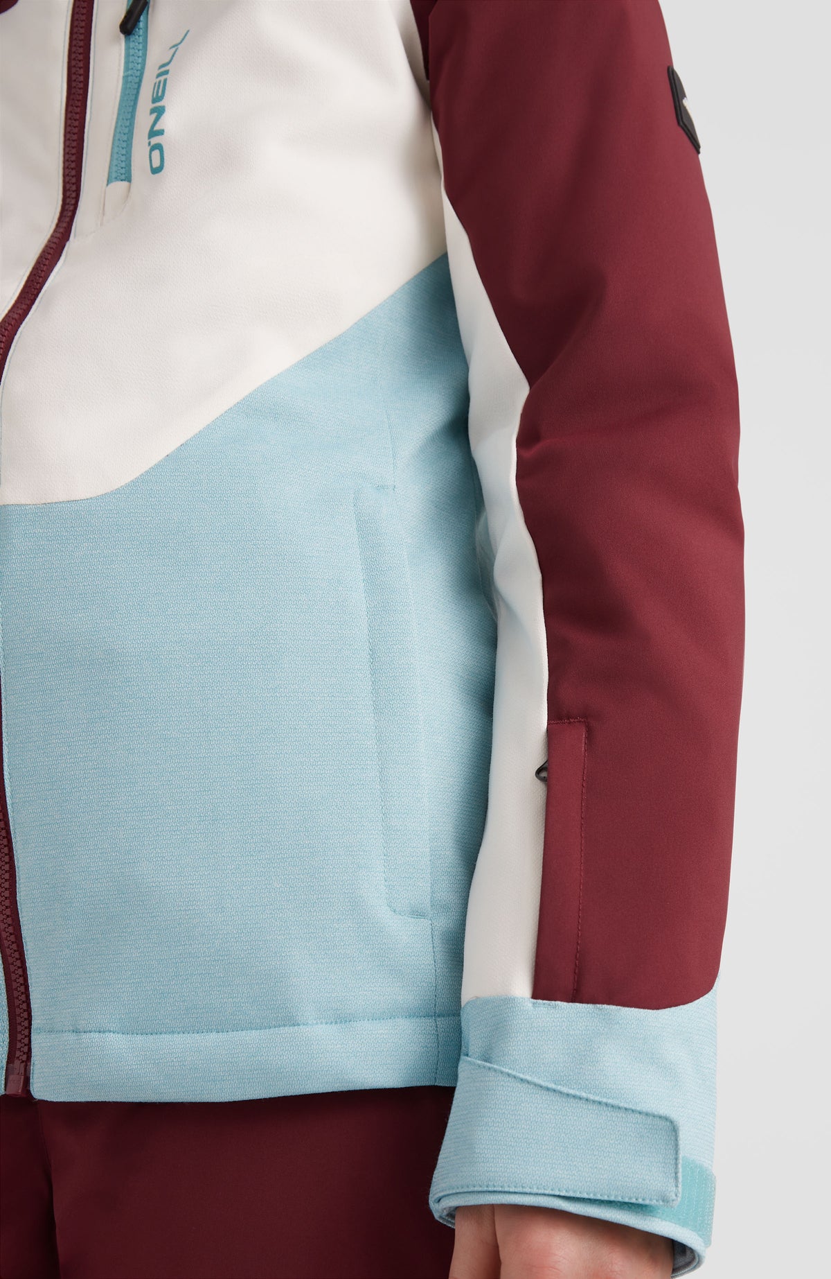 Diamond Snow Jacket | Windsor Wine Colour Block