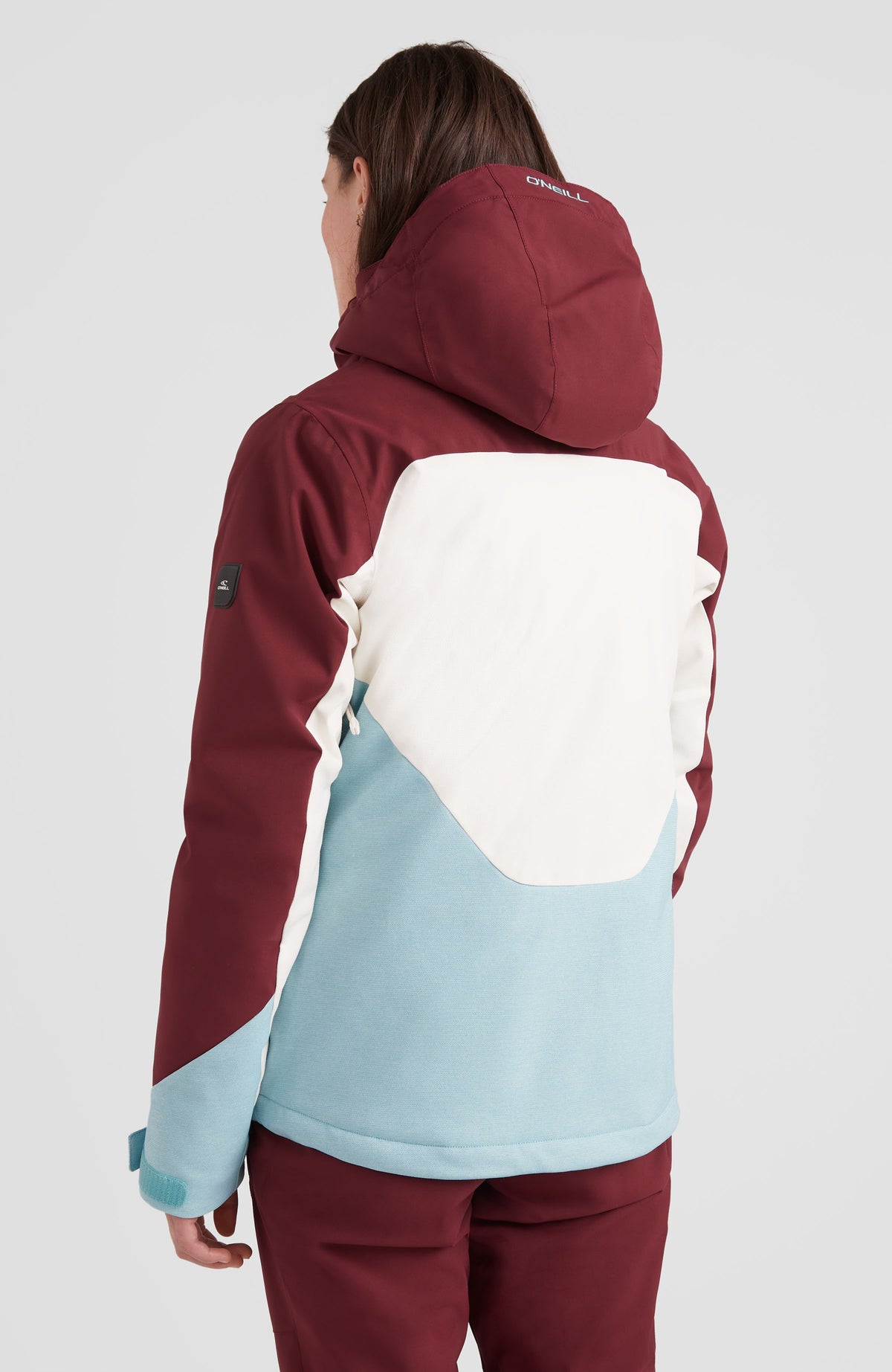 Diamond Snow Jacket | Windsor Wine Colour Block