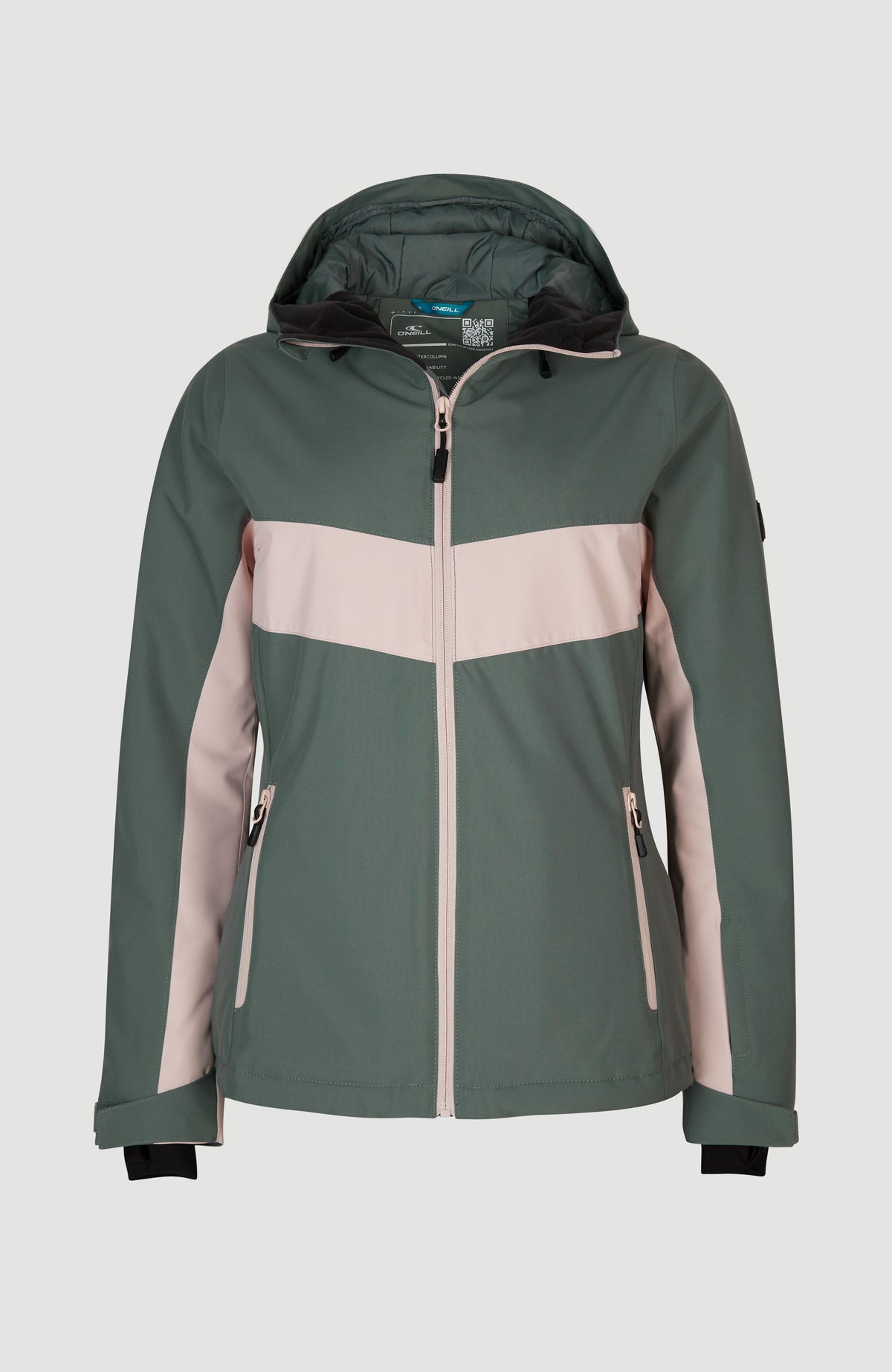 Aplite Snow Jacket | Balsam Green Colour Block