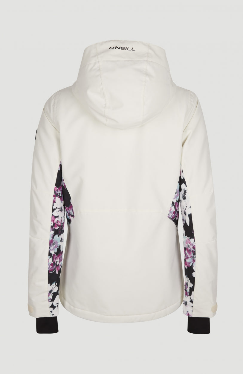 Adelite Snow Jacket | Snow White Colour Block