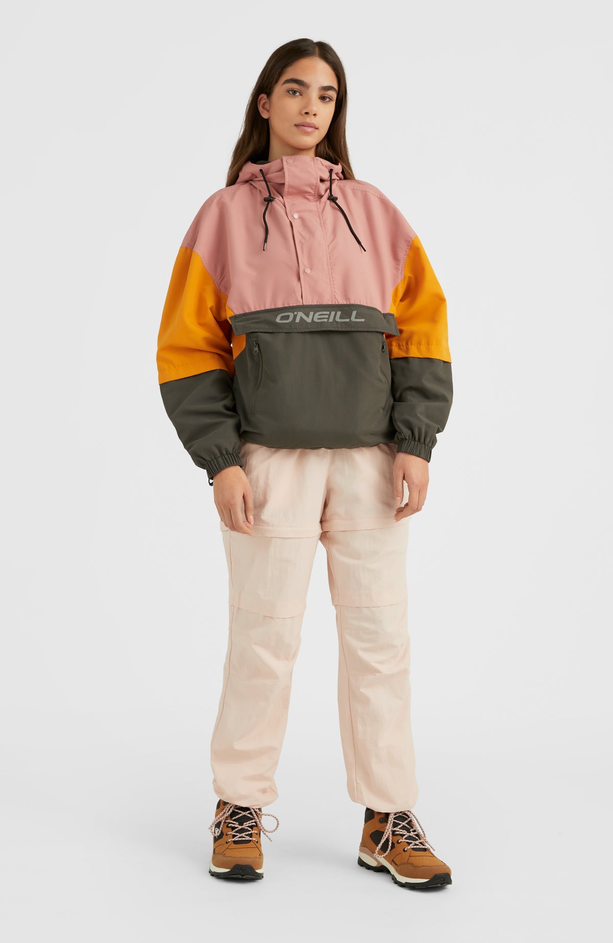 Modular Anorak Jacket | Ash Rose Colour Block