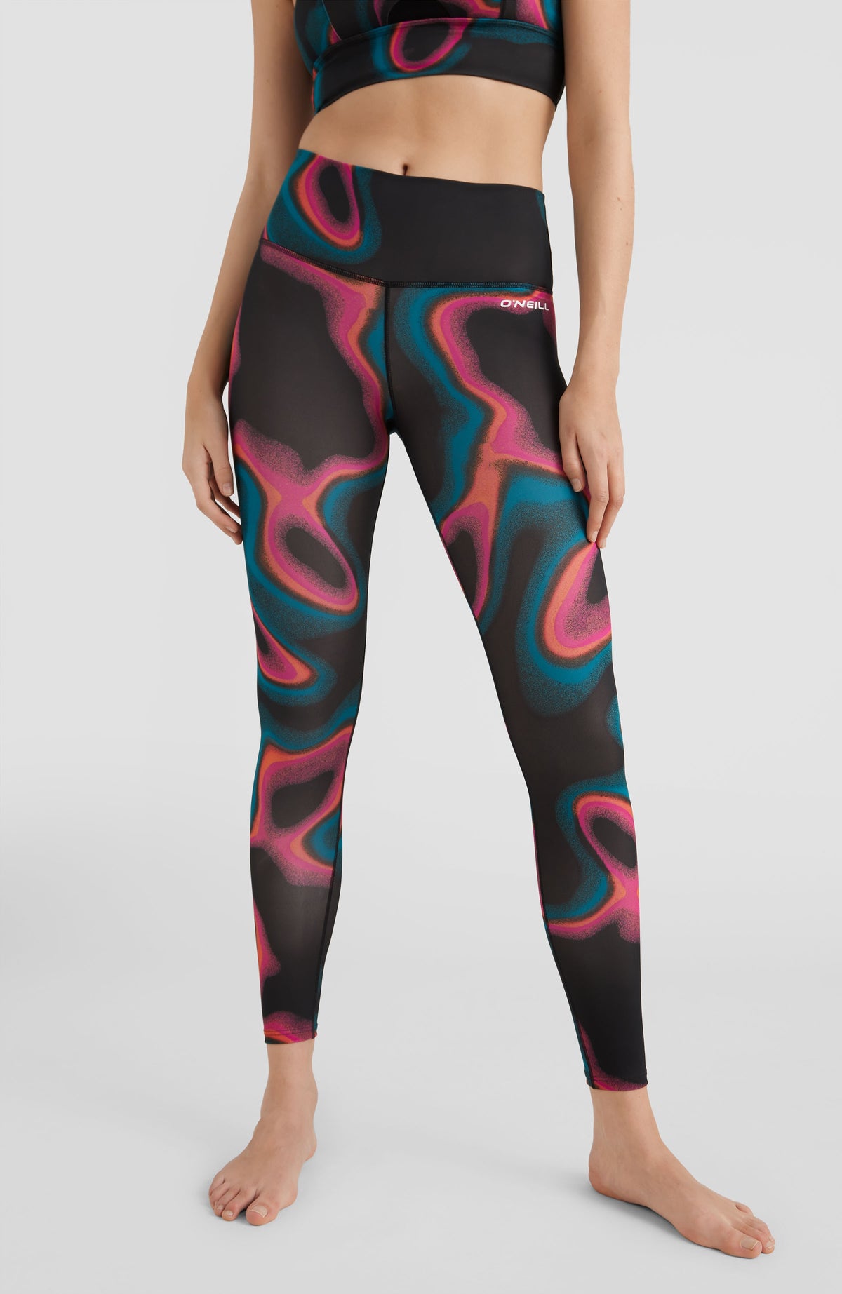 Multi High-Waist Legging | Black Heat Map