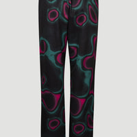 All Over Print Rutile Straight Leg Sweatpants | Black Heat Map