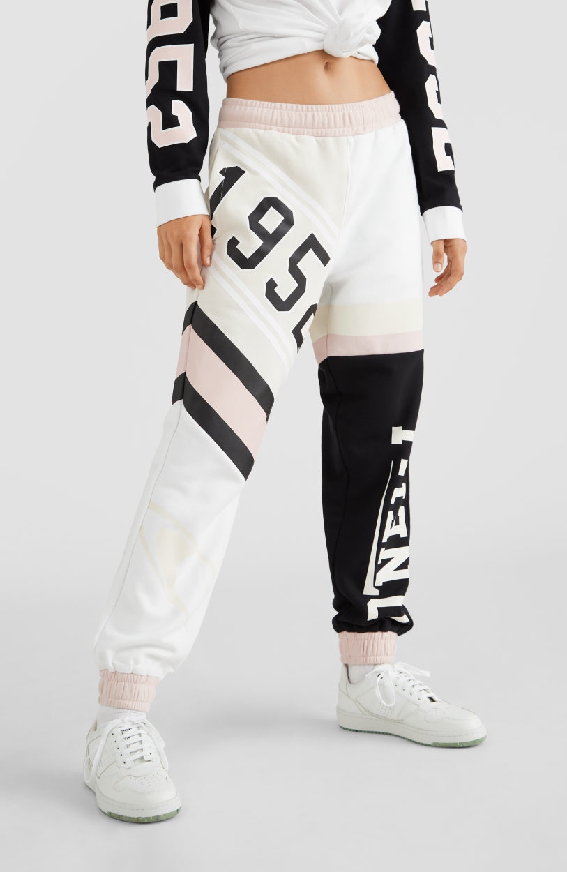 Collegiate Progressive Sweatpants | Black Out Colour Block