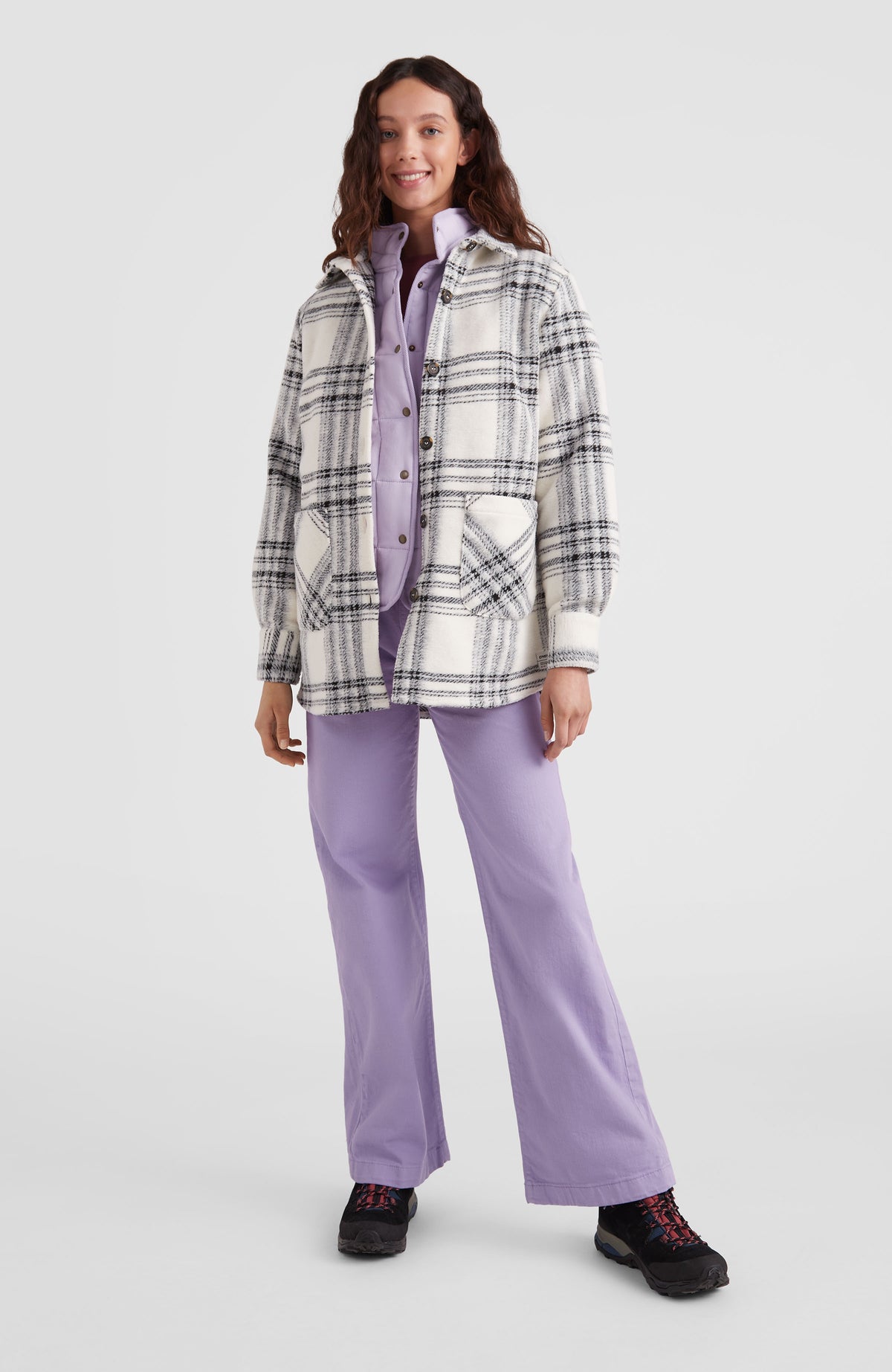 Checked Shirt | White Cosy Check