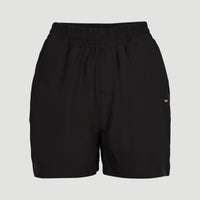 Active Elasticated High-Waist Shorts | Black Out