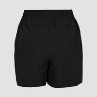 Active Elasticated High-Waist Shorts | Black Out