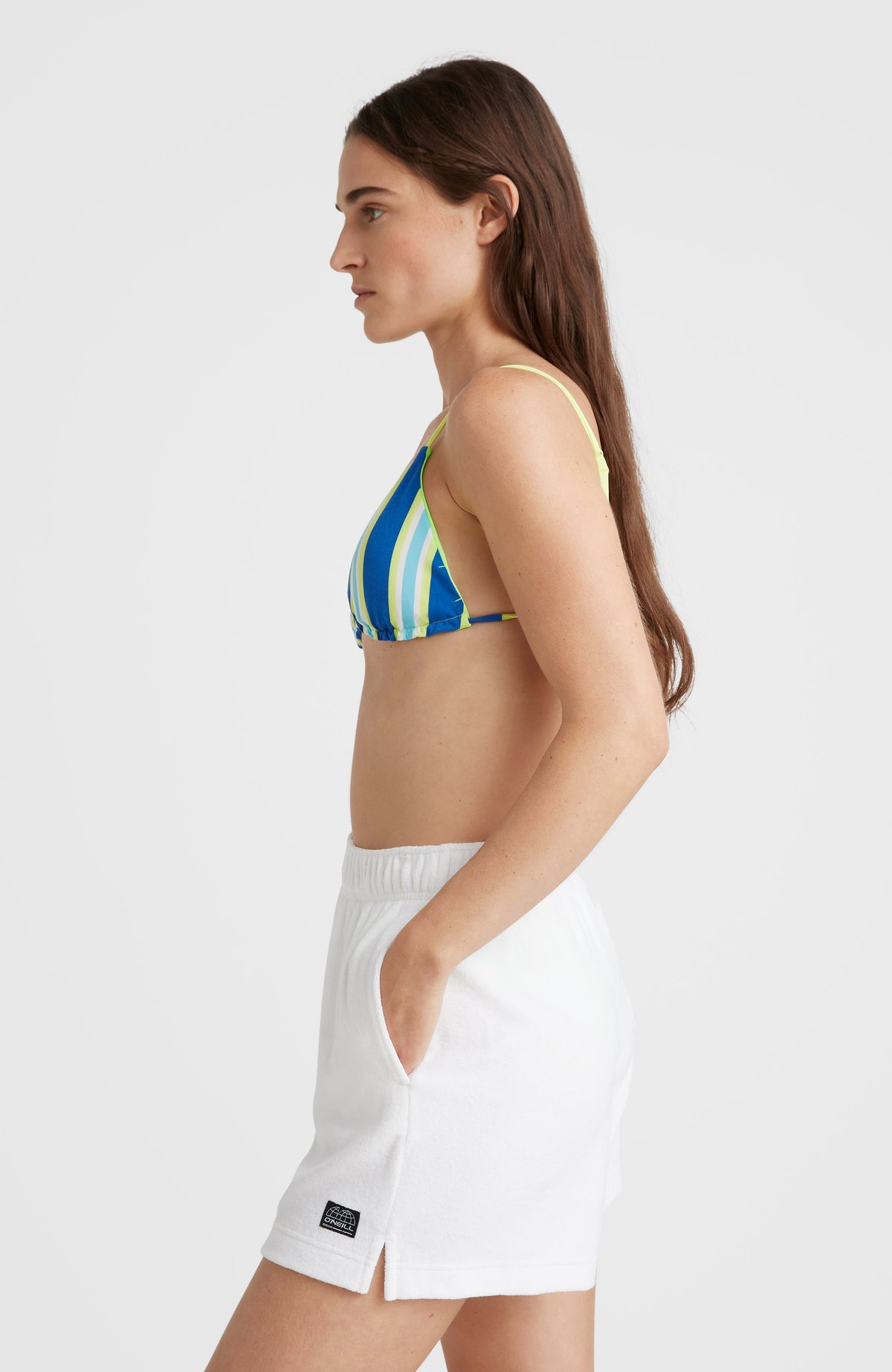 Brights Terry High-Waist Sweatshorts | Snow White