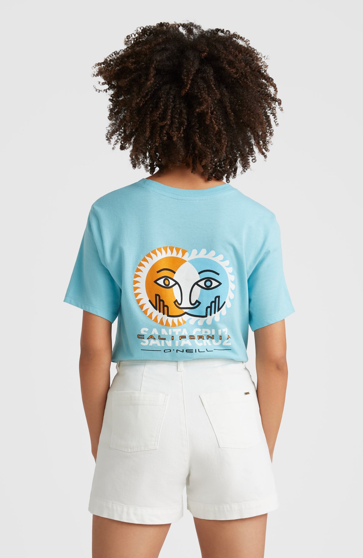 Dive High-Waist Twill Shorts | Snow White