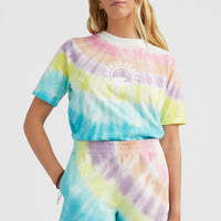 Women Of The Wave High-Waist Sweatshorts | Blue Tie Dye