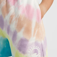 Women Of The Wave High-Waist Sweatshorts | Blue Tie Dye