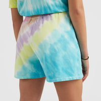 Women Of The Wave High-Waist Sweatshorts | Blue Tie Dye