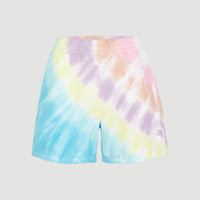 Women Of The Wave High-Waist Sweatshorts | Blue Tie Dye