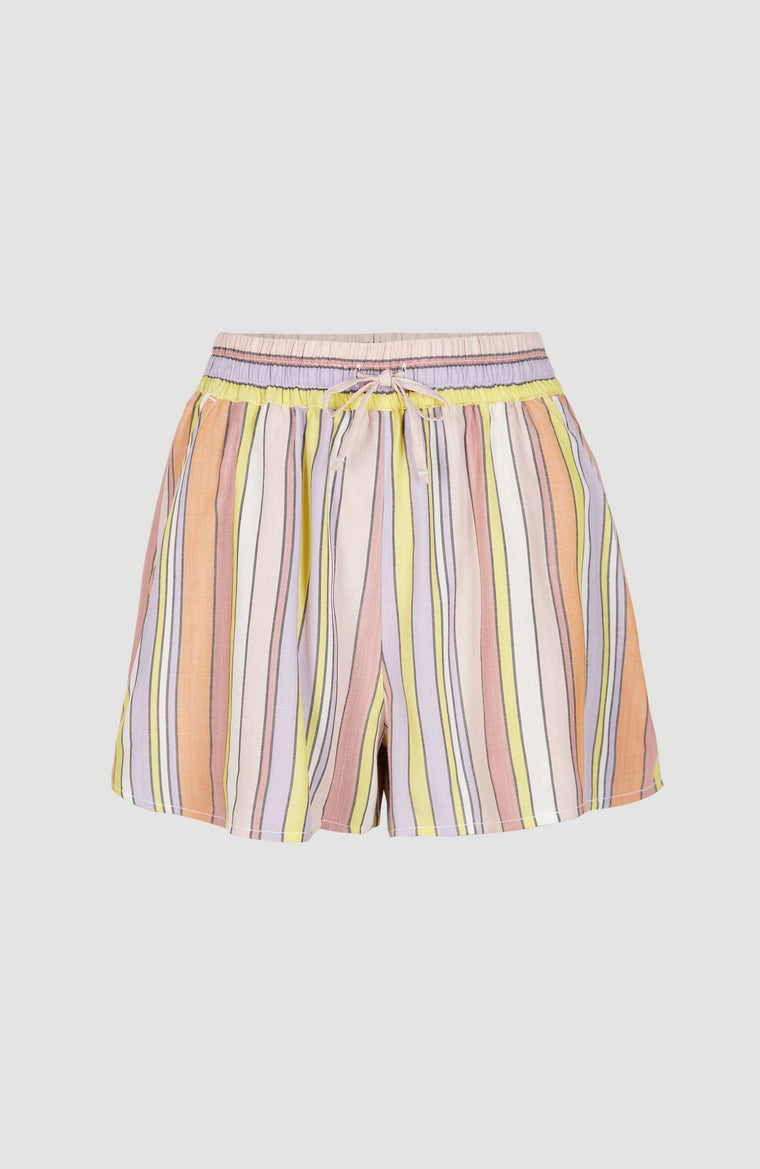 Amiri High-Waist Beach Shorts | Multi Stripe