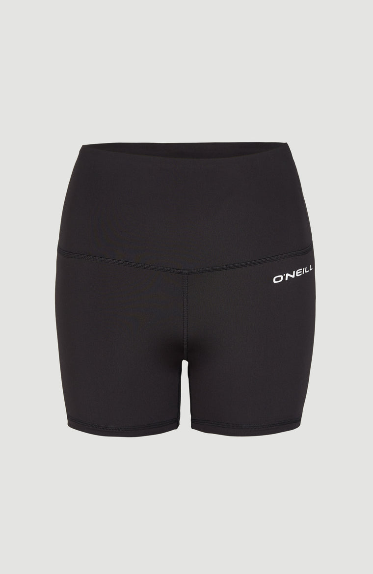 Active High-Waist Shorts | Black Out
