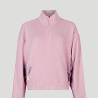 Amaryllis Half-Zip Turtle Neck Crew Sweatshirt | Bleached Mauve