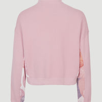 Amaryllis Half-Zip Turtle Neck Crew Sweatshirt | Bleached Mauve
