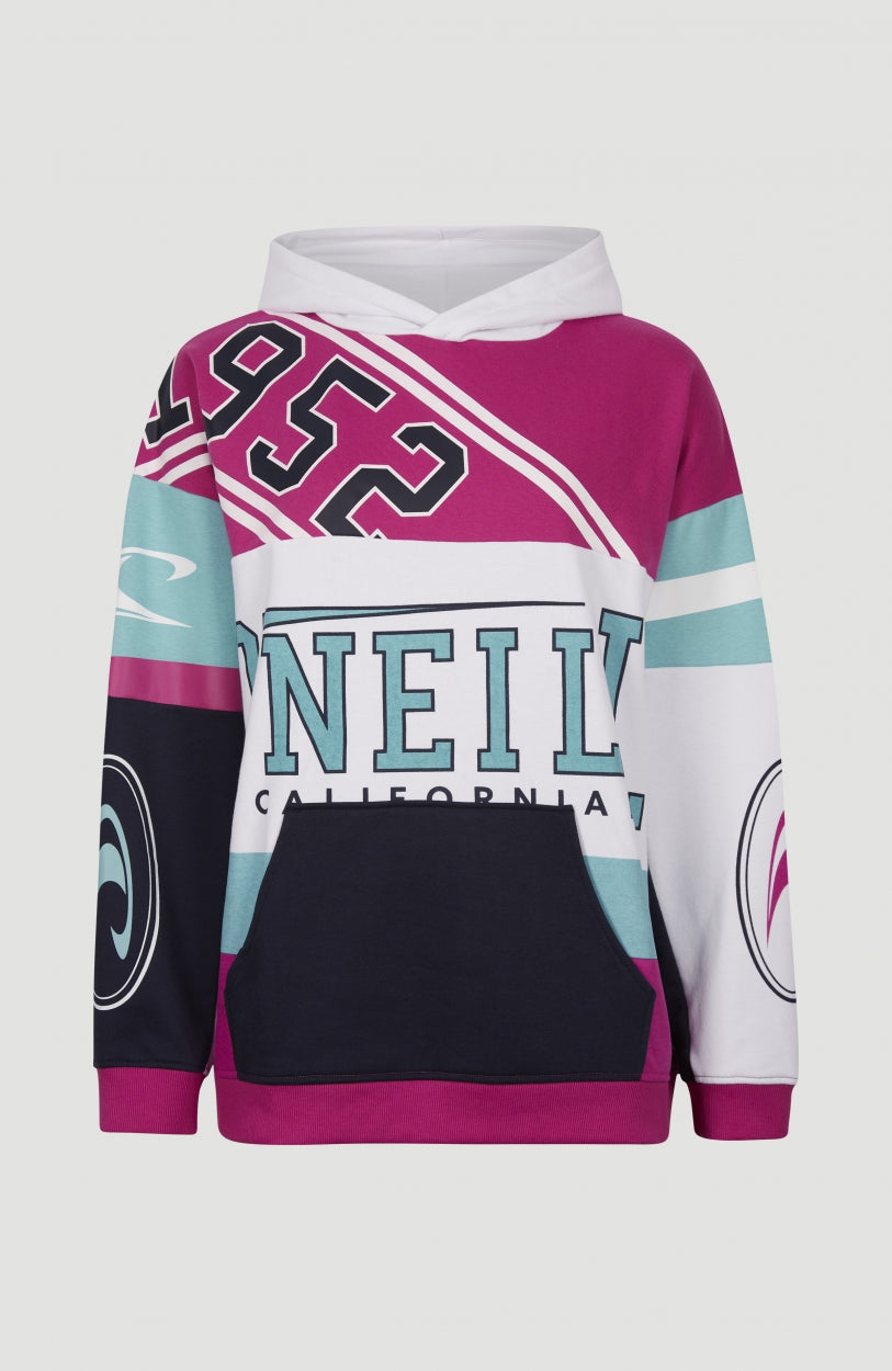 Collegiate Progressive Hoodie | Aqua Sea Colour Block