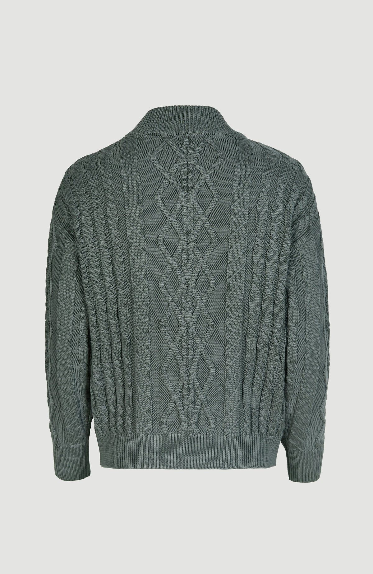 Cable Knit Pullover | Balsam Green